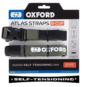 OXFORD TRAKE ZA TRANSPORT ATLAS B-CLIP 26mm x 1.2M 2 KOMADA U SETU BOJA ZELENA (KHAKI)