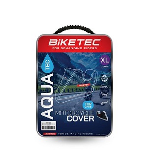 BIKETEC NAVLAKA VODOOTPORNI AQUATEC NA MOTOCIKL SA MESTOM NA CENTRALNI KOFER BOJA CRNA/SIVA VELIČINA XXL