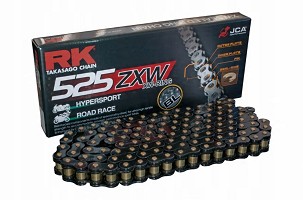 RK LANAC POGONSKI BL525ZXW-120 (XW-RING) ZAKIVAK (CLF) U SETU BOJA CRNA (ZAPREMINA: ZA 1200 CCM) (42 KN)