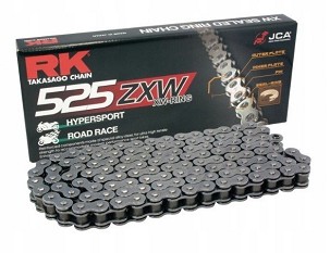 RK LANAC POGONSKI 525ZXW-128 (XW-RING) ZAKIVAK (CLF) U SETU BOJA STANDARD (ZAPREMINA: ZA 1300 CCM) (46,4 KN)