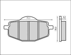 BRENTA PLOČICE KOČIONE KH101 (ORGANIC)