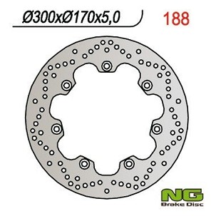 NG DISK KOČIONI PREDNJI/ZADNJI KAWASAKI GPZ 1100/VN 1500 (300x170x5)
