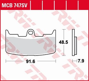 TRW ZF PLOČICE KOČIONE KH345 SINTER STREET BUELL XB-9R FIREBOLT '02-'07, XB-9S/SX LIGHTNING '03-'10, XB-12S/R/X/TT FIREBOLT/LIGHTNING '04-'08, XB-12X ULYSSES '06-'10 PREDNJI
