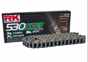 RK LANAC POGONSKI 530XRE-108 (XW-RING) ZAKIVAK (CLF) U SETU BOJA STANDARD (ZAPREMINA: ZA 1400 CCM) (44 KN)