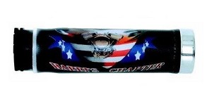 HARRI'S RASPRODAJA RUČKE 02601-HC ZASTAVA USA ZAVRŠETKOM HROM (130 MM/22 MM) BEZ OTVORA BOJA CRNA/CRVENA/PLAVA