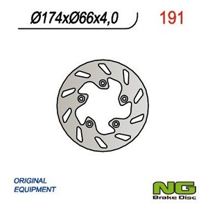 NG DISK KOČIONI ZADNJI SKUTER GILERA, ITALJET (174x66x4)