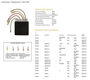 DZE REGULATOR NAPONA POLARIS 300/400/500 (OEM-4060133) (ESR950)