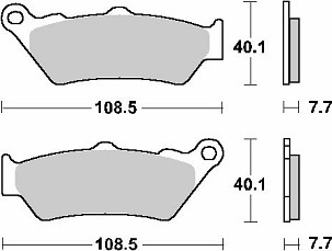SBS PLOČICE KOČIONE KH209 / KH209/2 OFF-ROAD RACING SINTER BOJA ZLATNA