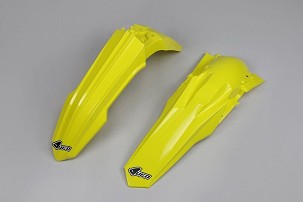 UFO KOMPLET BLATOBRANA SUZUKI RMZ 250 '19-'25, RMZ 450 '18-'25 BOJA OEM (ŽUTA) (SU04939102, SU04940102)