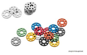 ACCEL PODLOŠKE ALUMINIJUMSKE POD ŠRAFOVI M6 (KPL.10 KOM.) PREČNIK SPOLJNA 18 MM BOJA PLAVA