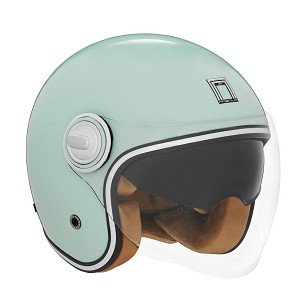NOX PREMIUM KACIGA OTVORENA JET HERITAGE SOLID MENTOL BOJA VELIČINA S