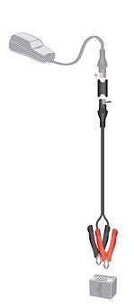 OPTIMATE CREVO SA KROKODYLKAMI ZA PUNJAČA NA PRIKLJUČAK SAE (DUŽINA 50CM) (SAE-74) (EL)