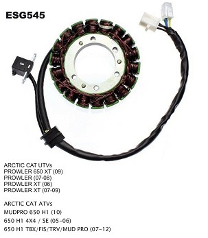 ELECTROSPORT NAMOTAJ ALTERNATORA (STATOR) ARCTIC CAT 650 H1 (06-) (0802-037)
