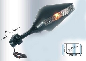 FAR RETROVIZOR DESNO SUZUKI GSXR 600 (01-03), GSXR 750 (00-03), GSXR 1000 (01-02), GSXR 1300 (99-05)