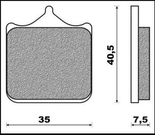 BRENTA PLOČICE KOČIONE KH322/4 (ORGANIC)