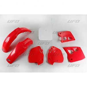 UFO KOMPLET PLASTIKE HONDA CR 125 '91-'92, CR 250 '90-'91, BOJA OEM '92 (CRVENA/BELA) (HO097E999W)