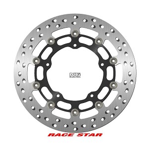 NG DISK KOČIONI PREDNJI RACE STAR PREMIUM YAMAHA MT-10 '16-'22, R1 / R6 GYTR '20-'22, YZF R1 / R6 '16-'19 (320X132X5MM) (5X8,25MM) PLUTAJUĆI (SREDINA ALUMINIJUMSKA, POLEPSZONE HLAĐENJE)