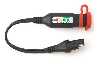 OPTIMATE CREVO SA SA POKAZIVAČEM PUNJENJA I KONEKTORIMA SAE (STD, AGM, GEL) (DUŽINA 15CM) (EL)