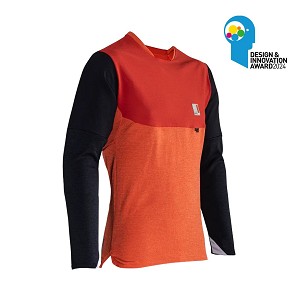 LEATT MAJICA BICIKLOWA MTB ALLMTN 5.0 JERSEY GLOW BOJA NARANDŽASTA/CRNA VELIČINA M