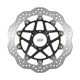 NG DISK KOČIONI PREDNJI HONDA CB 400 '89-'91, CB 400 FOUR '97-'00, CB 600 HORNET 98-'99, CB 400 SUPER BOLDOR '05-'14, CB 400 SUPER FOUR '02-'13 (296X62X5MM) (6X6,25MM) WAVE PLUTAJUĆI (SREDINA ALUMINIJUMSKA)