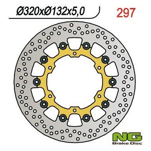 NG PREDNJI KOČIONI DISK YAMAHA FJR1300 '03-'16, MT-01 '05-06, V-MAX 1700 09-16 (320X132X5) PLIVAJUĆI (ZLATNI)