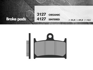 BRENTA PLOČICE KOČIONE KH145 / KH236 PREDNJI (GSF1200 '96-'00, GSXR750/1100 '88-92, TRIUMPH) (FT 3127)