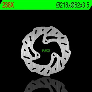 NG DISK KOČIONI ZADNJI DERBI 50/125, GAS GAS 125/450 (218X62X3,5MM) (3X10,5MM) WAVE