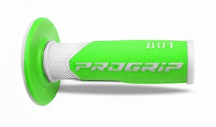 PROGRIP RUČKE PG801 OFF ROAD (22+25MM, DUŽ.115MM) BOJA BELA/ZELENA FLUO (DVOKOMPONENTNE) (801-241) (PG801WH/GRF)