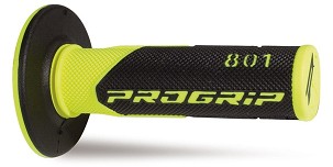 PROGRIP RUČKE PG801 OFF ROAD (22+25MM, DUŽ.115MM) BOJA ŽUTA FLUO/CRNA (DVOKOMPONENTNE) (801-204) (PG801YLF/BK)