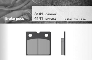 BRENTA PLOČICE KOČIONE KH18 PREDNJI (BMW K75/100/1100/1200, R45/65/80/100) (FT 3141)