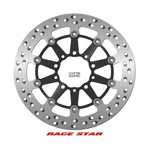 NG DISK KOČIONI PREDNJI RACE STAR PREMIUM KAWASAKI GTR 1400 '07-'18, ZX-10R NINJA '11-'15, ZX-6/ZX-6R NINJA '13-'17, SA 1000 '14-'20, SA 800 '13-'17, ZX-14 '07-'16, ZZR 1400 '06-'17 (310X80X5MM) (5X8,45/10,25MM) PLUTAJUĆI (SREDINA ALUMINIJUMSKA, POLEP