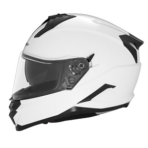 NOX INTEGRALNA KACIGA (FULL FACE) SA BLENDOM N304S SOLID BOJA BELA SJAJ VELIČINA XS