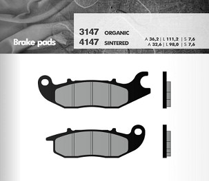 BRENTA PLOČICE KOČIONE KH375 CBR125/CBF125/AN125, RIEJU, PREDNJI (FT 3147)