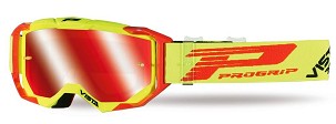 PROGRIP NAOČARE PG3303-273 FL VISTA BOJA ŽUTA FLUO CRVENA (VIZIR PG3348 CRVENA OGLEDALNA ANTISCRATCH, NO FOG, ANTI UV + PG3310 GRATIS) (PZ3303-273 FL)