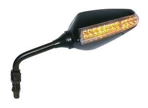 FAR RETROVIZOR LEVO UNIVERZALNE SA KIERUNKOWSAEM LED BOJA CRNA (KOMPLET ZA FAR 6886)