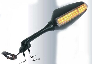 FAR RETROVIZOR DESNO LED SUZUKI GSXR 1000 (05-06), GSXR 600/750 (06)
