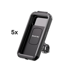 BIKETEC PRO pakovanje od 5 komada ETUI vodootporne sa držačem za telefon na volan ili retrovizor