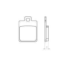 BRENTA PLOČICE KOČIONE KH260 SINTER METAL (ZLATNE), SKUTERI PEUGEOT, PIGGIO, SYM, VESP (FT 4014)