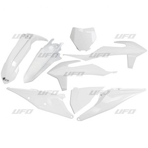 UFO KOMPLET PLASTIKE KTM SX 125/150/250 '19-'22, SXF (SX-F) 250/350/450 '19-'22 BOJA BELA 2020 (KT522E042)
