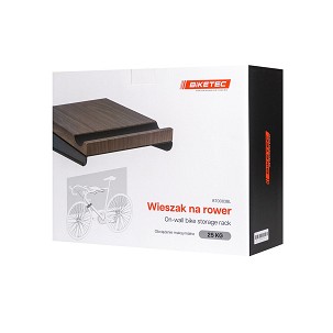 BIKETEC DRŽAČ ZIDNI NA BICIKL (WALL BIKE RACK) BOJA CRNA WRAZ SA POLUKA