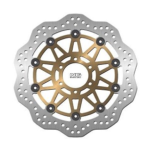 NG PREDNJI KOČIONI DISK YAMAHA FZS600 FAZER '98-'03, TDM850 '91-'01, FZR 600 '89-'95, URAL 750 '06-21, MOTO GUZZI DAYTONA 1000 '91-94 (298X64X4MM) (6X8,5MM) WAVE PLIVAJUĆI (ZLATNI CENTAR)