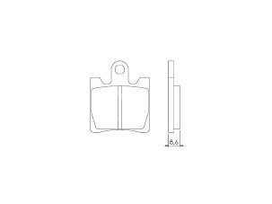 BRENTA PLOČICE KOČIONE KH283 / KH423 SINTER METAL (ZLATNE) (FT 4018)