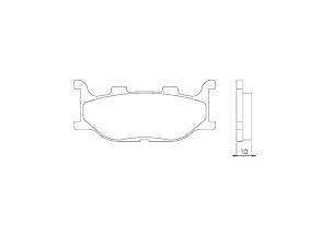 BRENTA PLOČICE KOČIONE KH199 SINTER METAL (ZLATNE) (FT 4019)