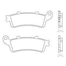 BRENTA PLOČICE KOČIONE KH281 / KH261 SINTER METAL (ZLATNE) (DEBLJINA 9,5MM) (FT 4023)