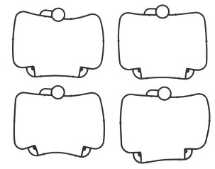 TOURMAX ZAPTIVKA PLOVKA KARBURATORA (4 KOM.) YAMAHA 600F GRIZZLY '98-'01 (OEM: 4WV-14147-20) (MADE IN JAPAN) (GUMA VITON FLUOROCARBON) - ZAMENJUJE FBG-251