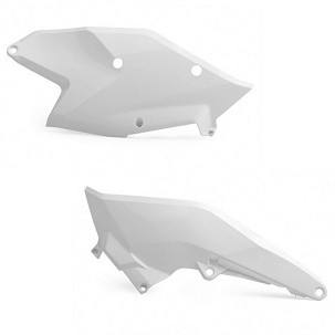 POLISPORT ZADNJE BOČNE PLASTIKE KTM SX/SX-F 125/150/200/250/350/450`16-18, EXC/EXC-F 125/200/250/300/350/450 `17-19 BOJA BELA (OBE STRANE)