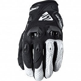 FIVE GLOVES RUKAVICE KOŽNO-TEKSTILNE STUNT EVO BOJA CRNA/BELA VELIČINA 11 (XL)