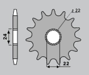 JR RASPRODAJA LANČANIK PREDNJA 406 16 APRILIA 125 (JTF394.16)