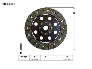 TRW ZF DISK KVAČILA BMW R45 81-86, R 65 85-93, R 80 / 100 80-96, (EBS6601)