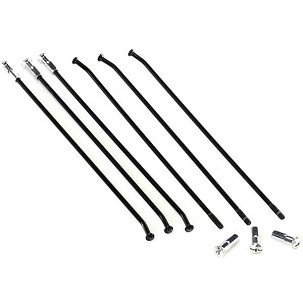 HAAN WHEELS ŽBICE OJAČANE SA NIPLOVIMA (KOMPLET) ZADNJI 18 INČA YAMAHA YZF250/450 '09-'19 BOJA CRNA